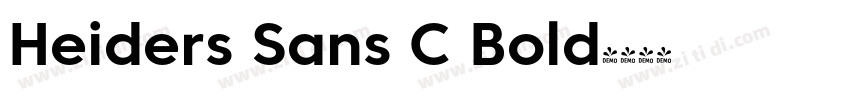 Heiders Sans C Bold字体转换